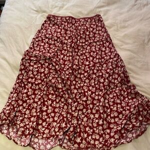 Mango medium floral skirt